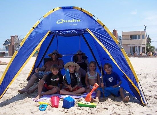 family beach tent