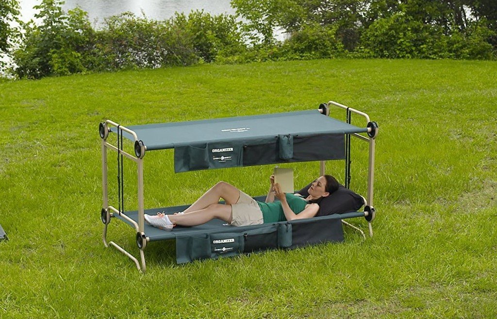 portable camping bunk bed sofa