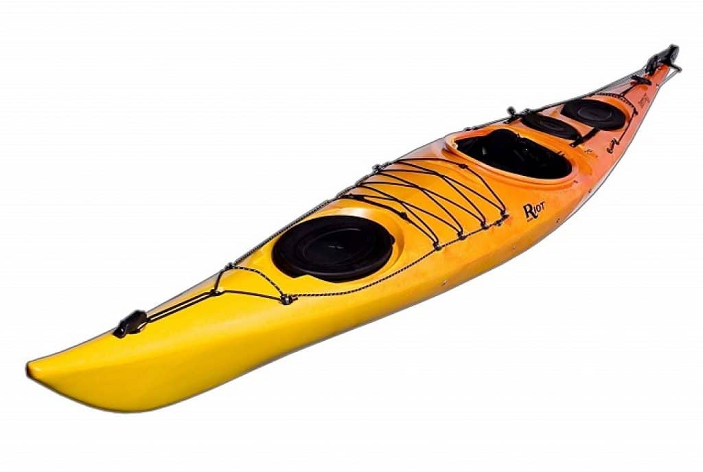 Riot Kayaks Brittany Flatwater Touring Kayak with Skeg and Rudder